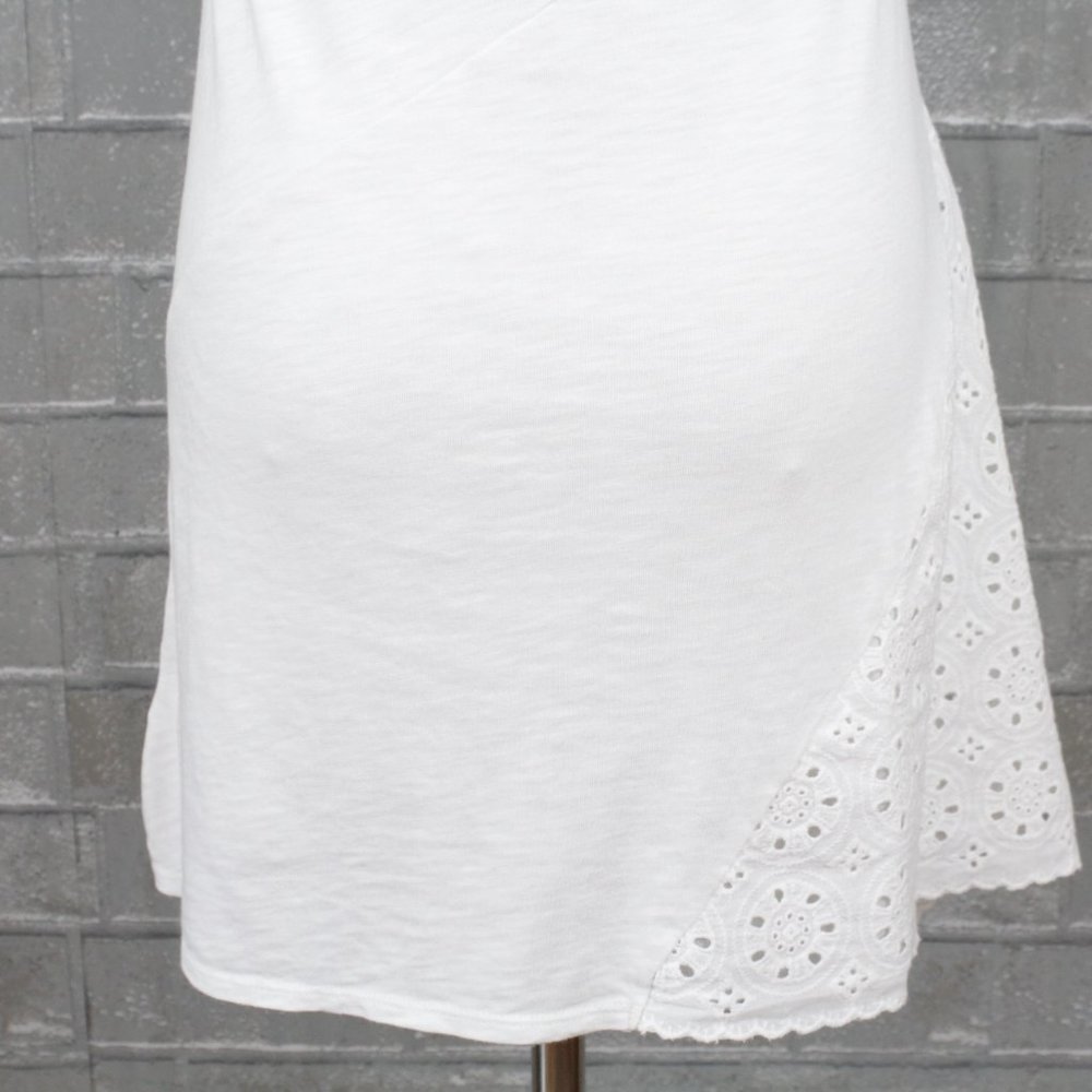 Anthro Leifnotes Asymmetrical White Tank Top - Picture 7 of 12